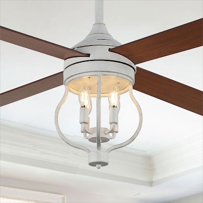 French Country Cottage Style Ceiling Fan with Light