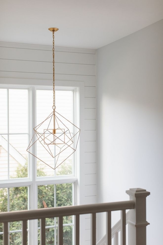 Geometric Pendant Light Geometric Chandelier Staircase with Geometric ...