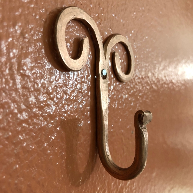 Handcrafted Pure Copper Decorative Wall Coat Hook