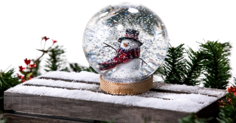 Handmade Christmas Snow Globe DIY Decoration
