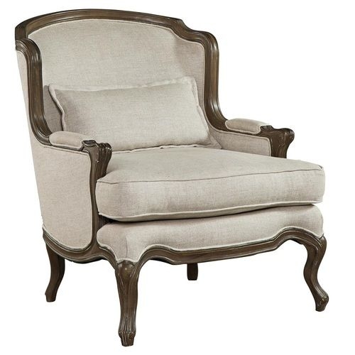 Harrison French Country Linen Accent Chair