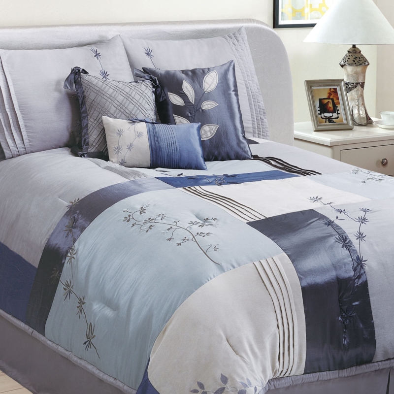 Blue And Grey Beddings