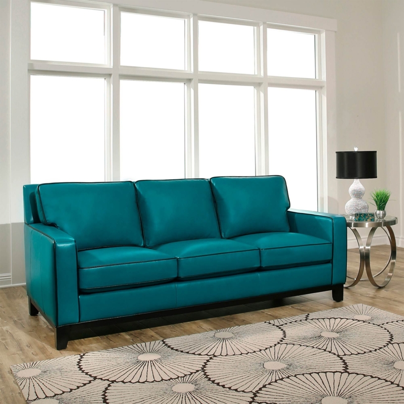Ibiza Aquamarine Sofa in Contemporary Living Room