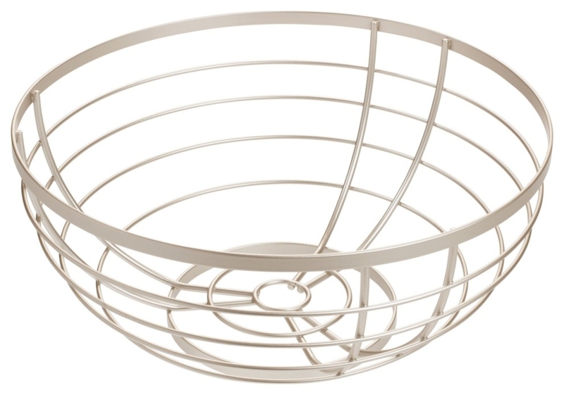 iDesign Austin Fruit Bowl, Matte Satin - Contemporary - Fruit Bowls And ...