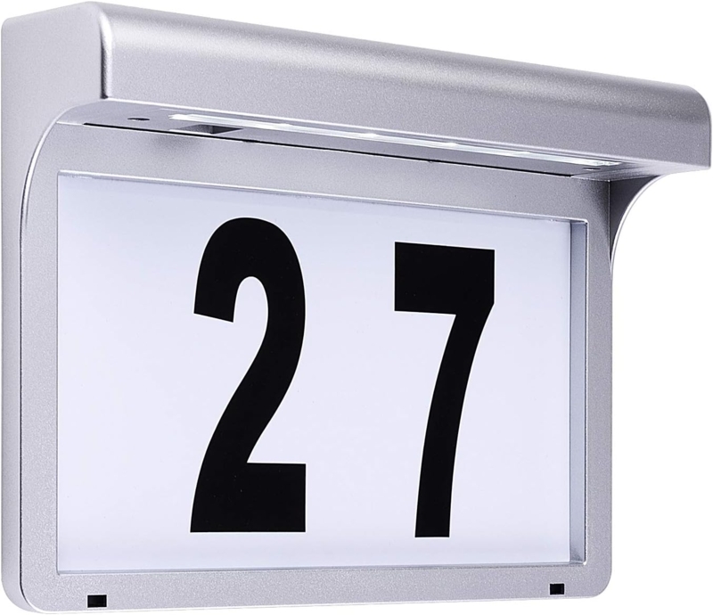 LeiDrail LED House Number Plaques Address Signs Light Solar Illuminated ...