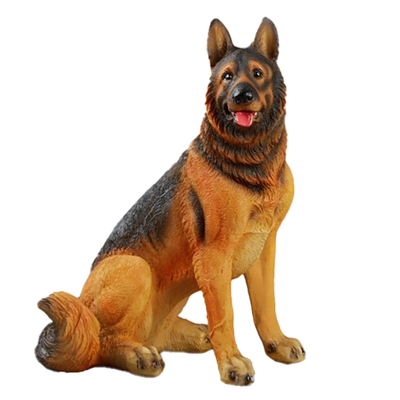 Lifelike German Shepherd Outdoor Garden Statue