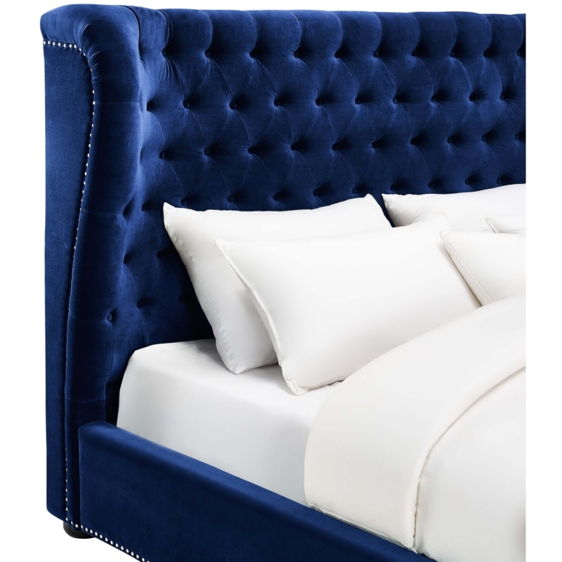 Blue Velvet Beds