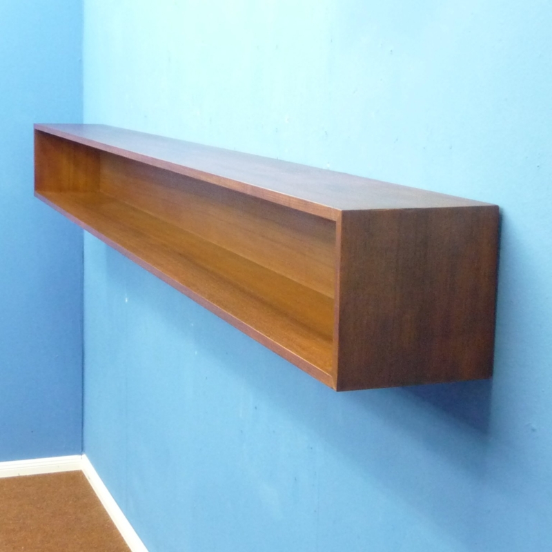 Mid-Century Modern Teak Floating Wall Shelf