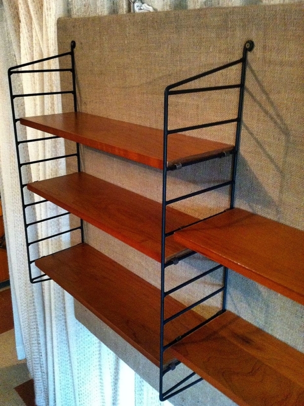 Mid Century Modular Adjustable Wall Shelving Unit