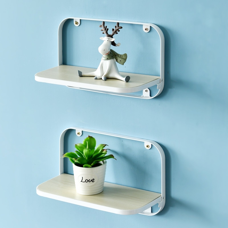 Minimalist Floating Wall Shelves with Decorative Items