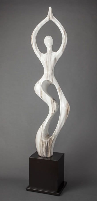 Modern Abstract Floor Sculpture with Elegant Curves