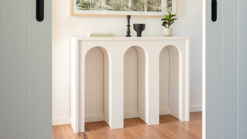Modern Arch Console Table with Minimalist Design