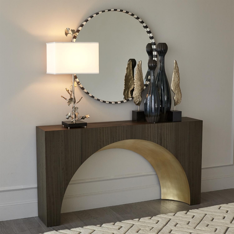Modern Arches Console Table with Decorative Accents