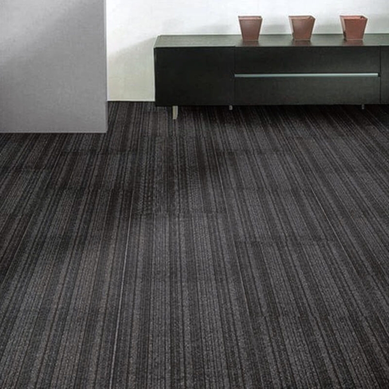 Modern Black Textured Carpet for Elegant Interiors