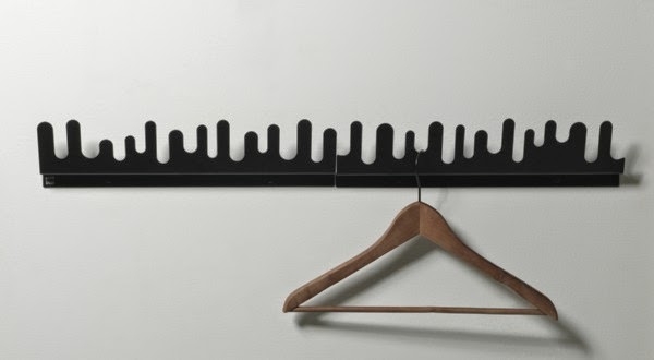 Modern Black Wall Mounted Coat Hooks Design