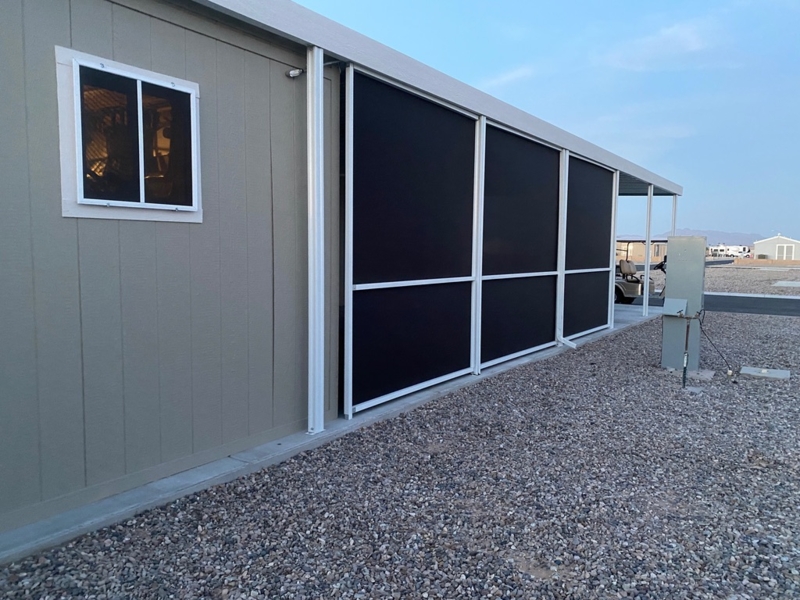 Modern Carport Privacy Screens Installation