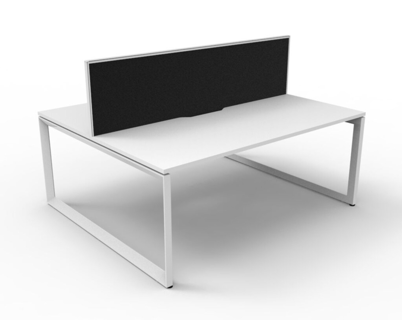 Modern Double Sided Office Desk with Privacy Screen