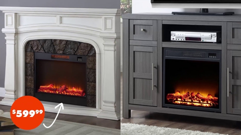 Modern Electric Fireplaces with TV Stand Combos