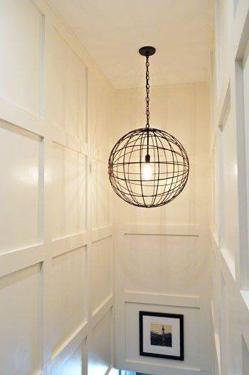 Modern Globe Pendant Light for Stairwell Design