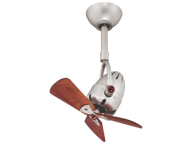 Modern Industrial Ceiling Fan with Wooden Blades