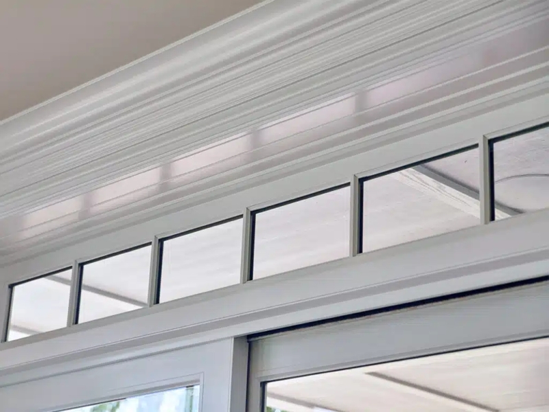 Modern Transom Window Design with Clean Lines