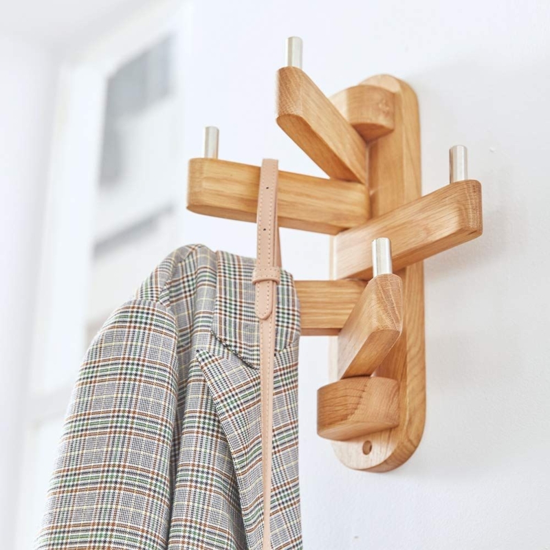 Modern Wooden Coat Hooks for Stylish Wall Decor