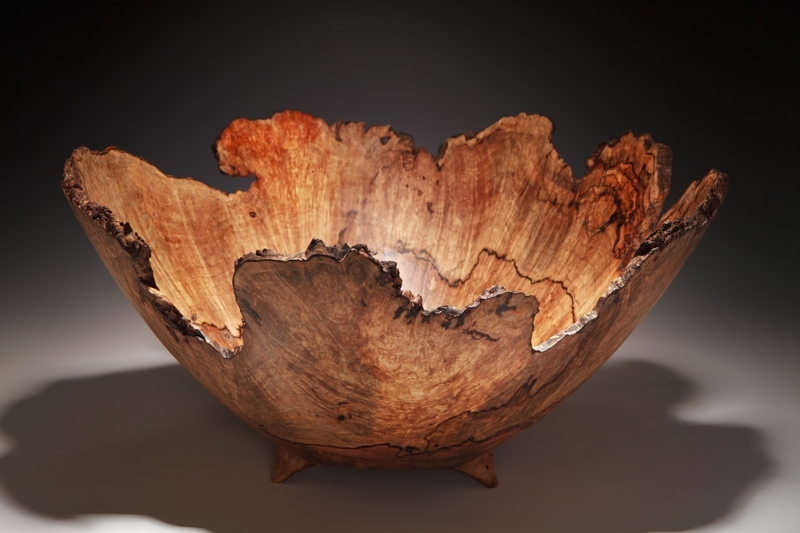 Natural Edge Wooden Bowls by Artisan Steve Noggle