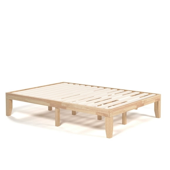 Natural Wood Crib Mattress Support Frame Design