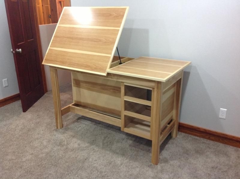 New art desk - WetCanvas | Artist desk, Art desk, Art table