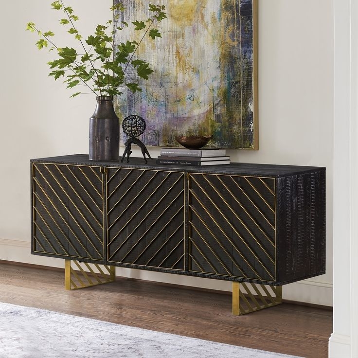 Our Best Dining Room & Bar Furniture Deals | Black wood sideboard, Wood ...