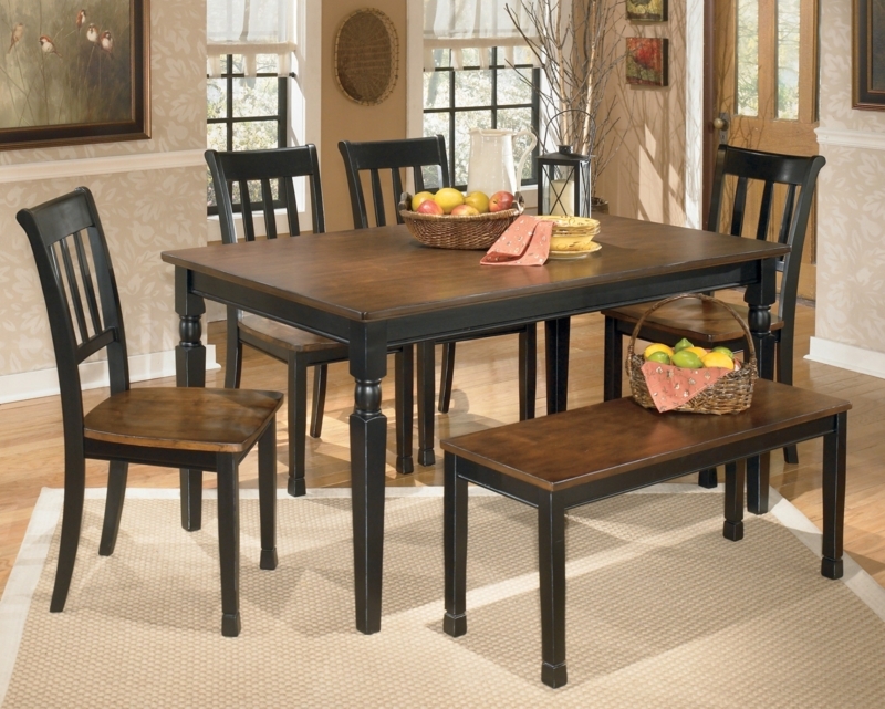Owingsville Rectangular Wooden Dining Set with Bench