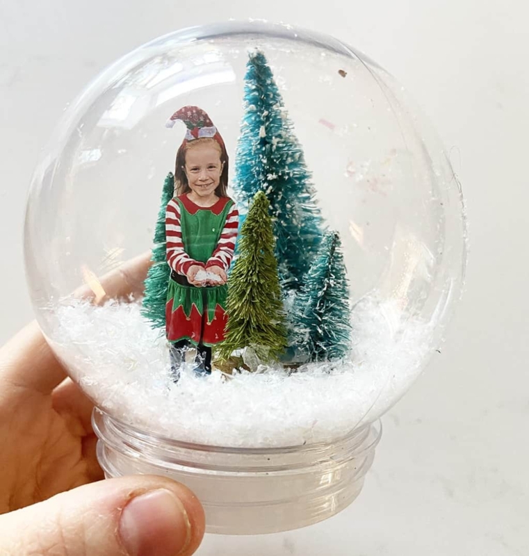 Personalized DIY Snow Globe Holiday Decoration