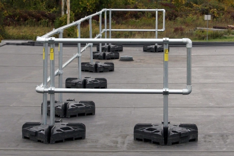Portable Safety Railing Systems - Temporary Guardrail, Non-Penetrating ...