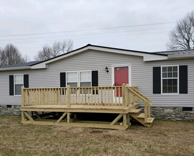 Portable Wooden Deck for Mobile Homes