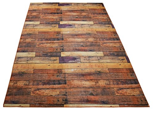 Realistic Hardwood Floor Look Rugs for Stylish Spaces