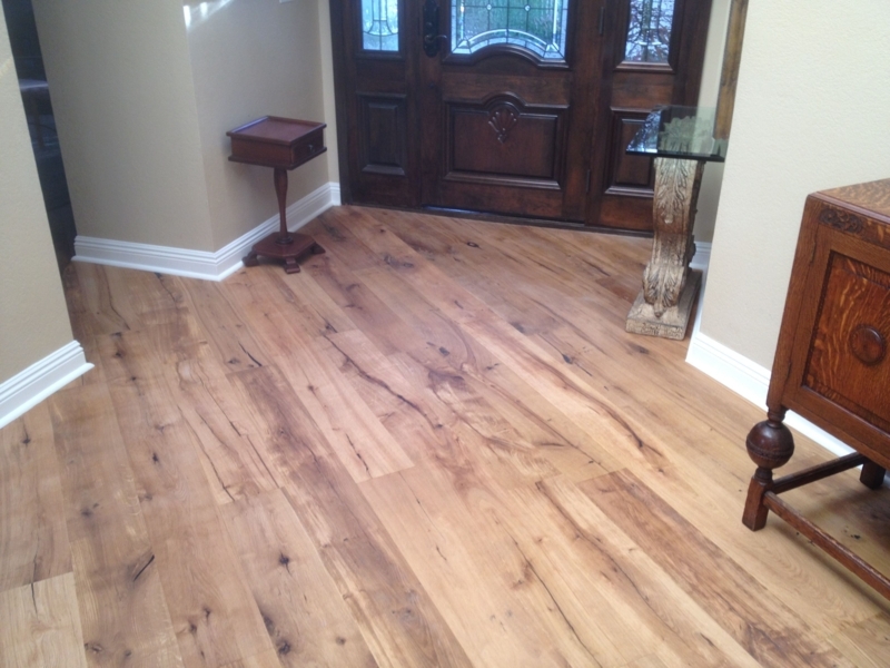 Realistic Hardwood-Look Carpet for Elegant Entryways
