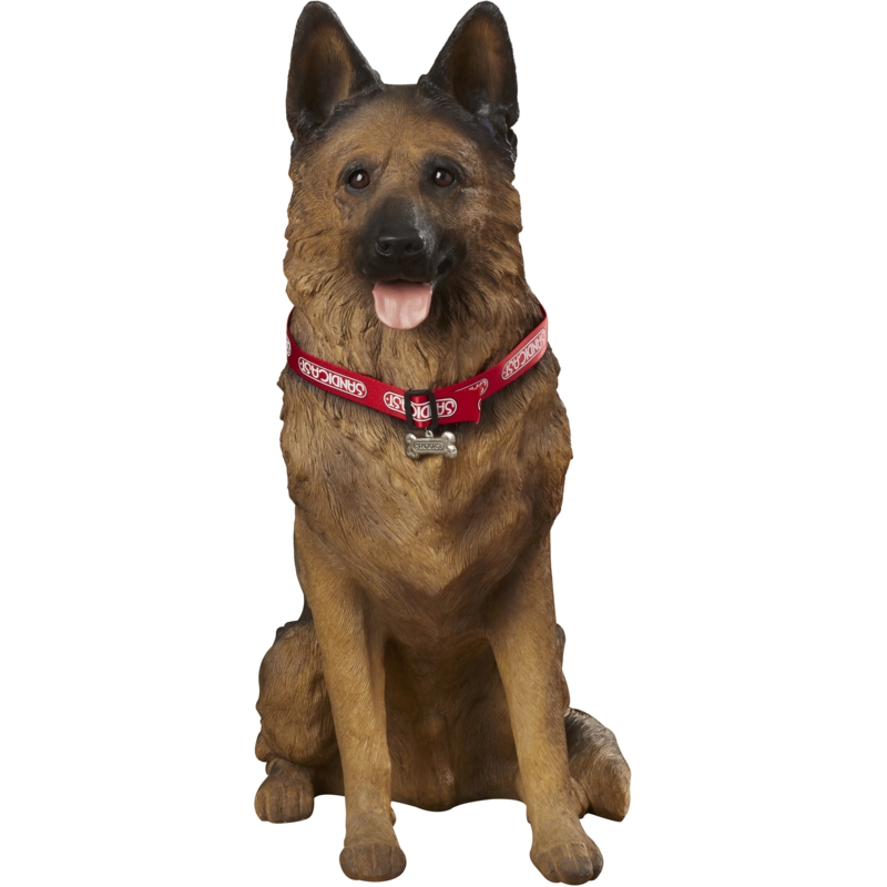 Realistic Life-Size German Shepherd Dog Statue