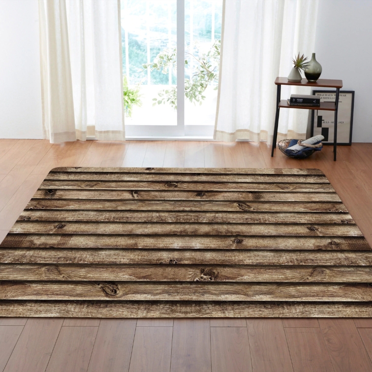 Realistic Wood-Look Rugs for Cozy Interiors
