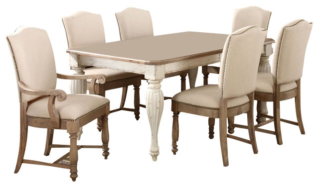 Riverside Furniture Coventry Two Tone Dining Table in Weathered ...