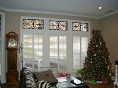 Roman Shades with faux iron