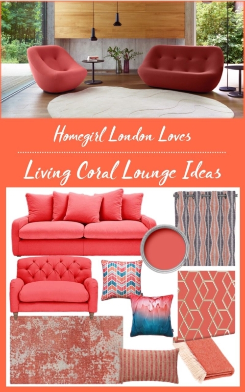 Rooms Edit: Living Coral Lounge Ideas. Pantone has just announced their ...