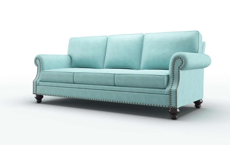 Rotterdam Avalon Aqua Blue Classic Sofa