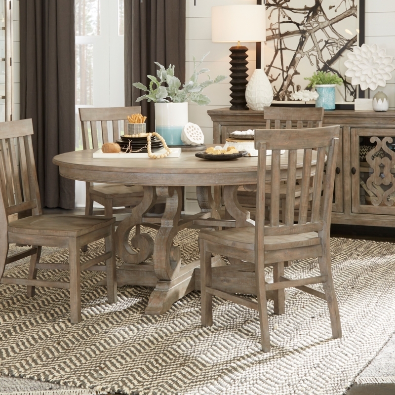 Rustic 36-Inch Wide Wooden Dining Table Set