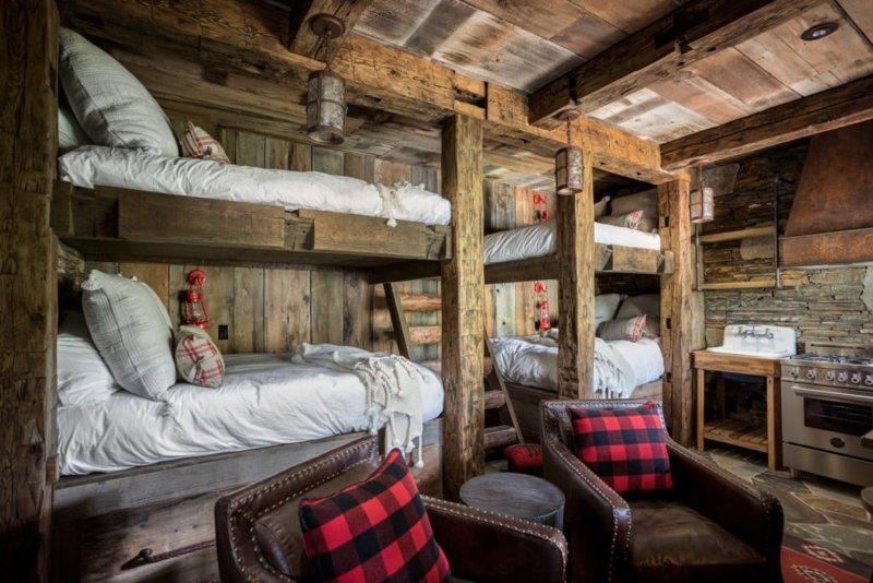 Rustic Cabin Bunk Beds for Adult Comfort