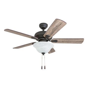 Rustic French Country Style Ceiling Fan with Light