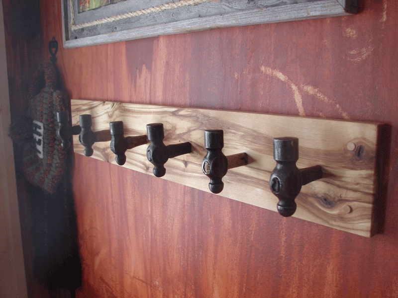 Rustic Wooden Coat Hooks for Home Entryways