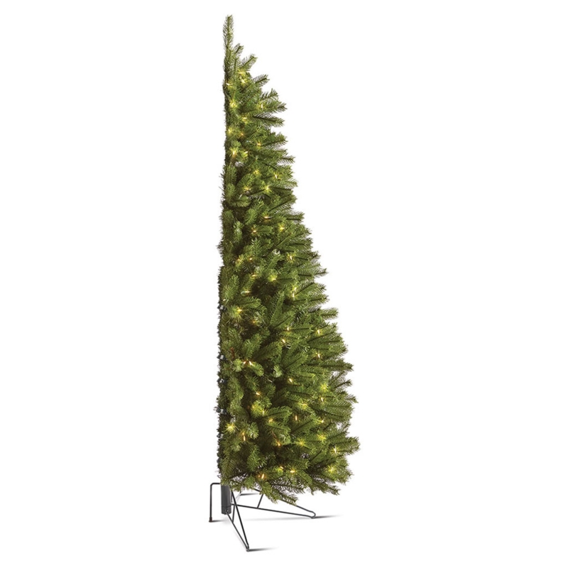 Slim Half Christmas Tree with Warm White Lights
