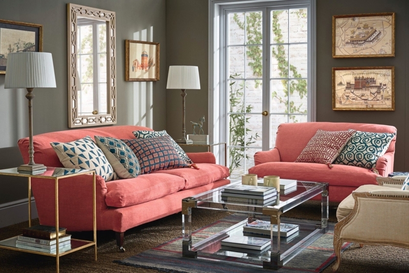 Slipcovered Sofa, Slipcovers, Coral Sofa, Antique Mirror Glass ...