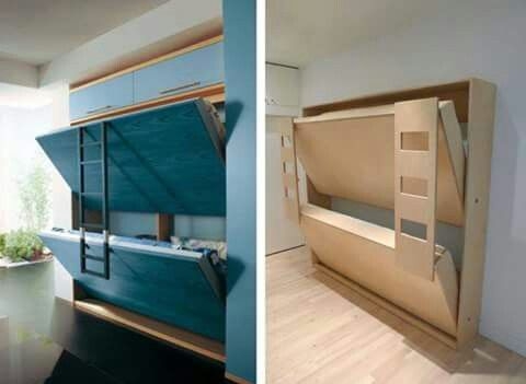Space-Saving Fold-Away Murphy Bunk Beds