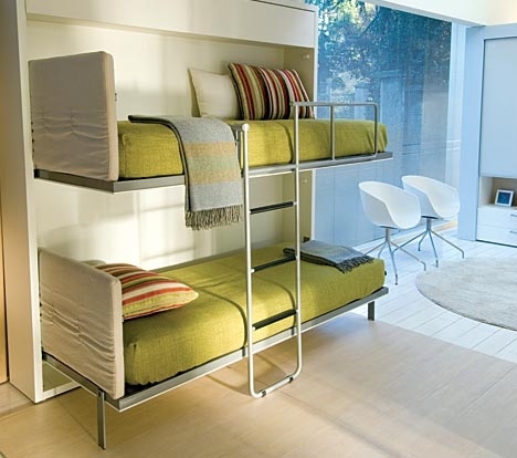Space-Saving Fold-Out Murphy Bunk Beds Design